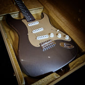 Fender Custom Shop Limited Edition Roasted Stratocaster Special NOS Electric Guitar May 2024; Aged Pewter : Serial Number: CZ579855 | Second Hand