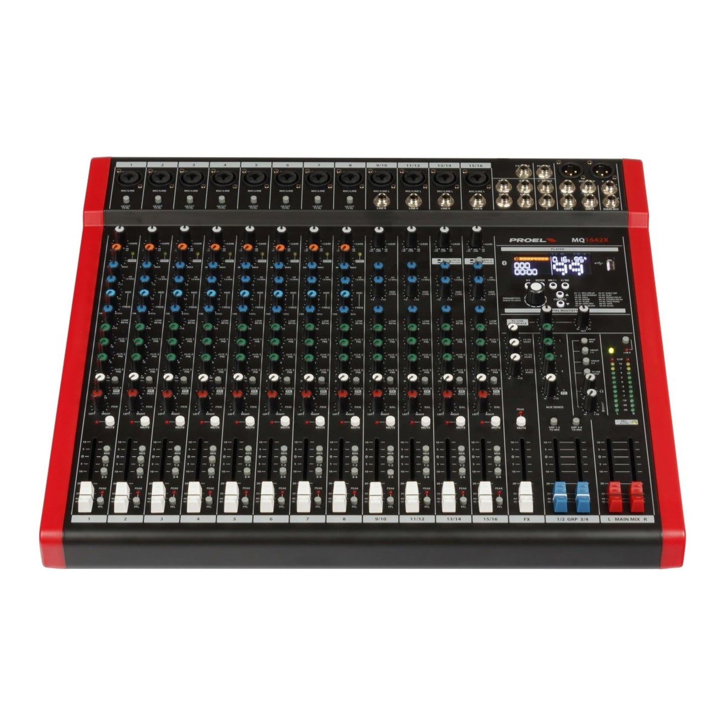Proel MQ1642X 16-In Mixer with FX, USB, and Bluetooth