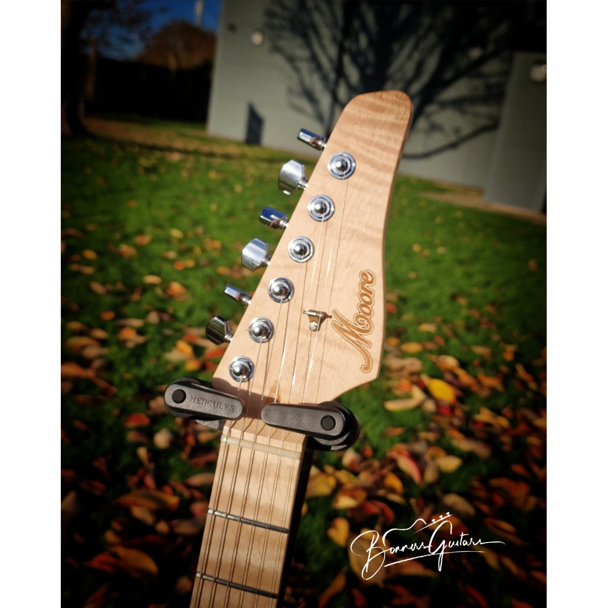 Moore Guitars Timothy; Pink/Gold Paisley #013