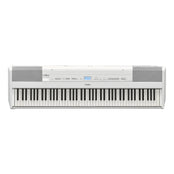 Yamaha P525 Portable Digital Piano; White Stand & Bench Bundle