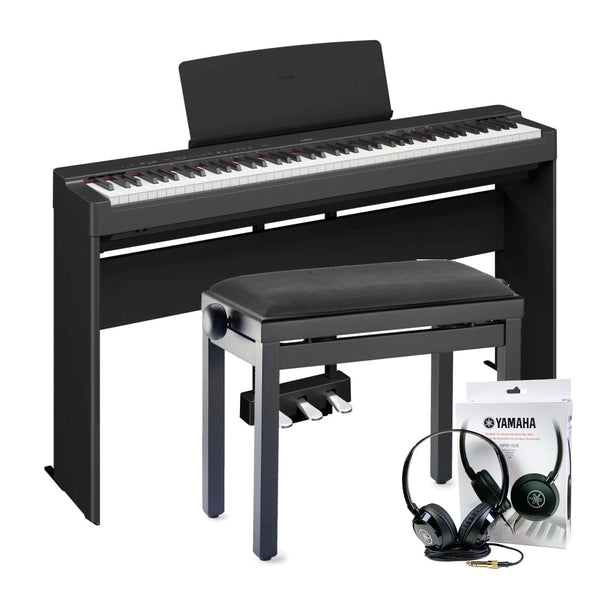 Yamaha P225 Black Piano Elite Package