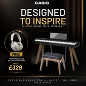 Casio PX-S7000 Digital Piano Package Incl Matching Bench; Black