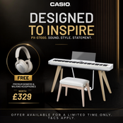 Casio PX-S7000 Digital Piano Package Incl Matching Bench; White