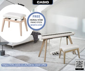 Casio Privia PX-S7000 Digital Piano with Wooden Keys; White | FREE HIDRAU STOOL WORTH £299 - LIMITED OFFER