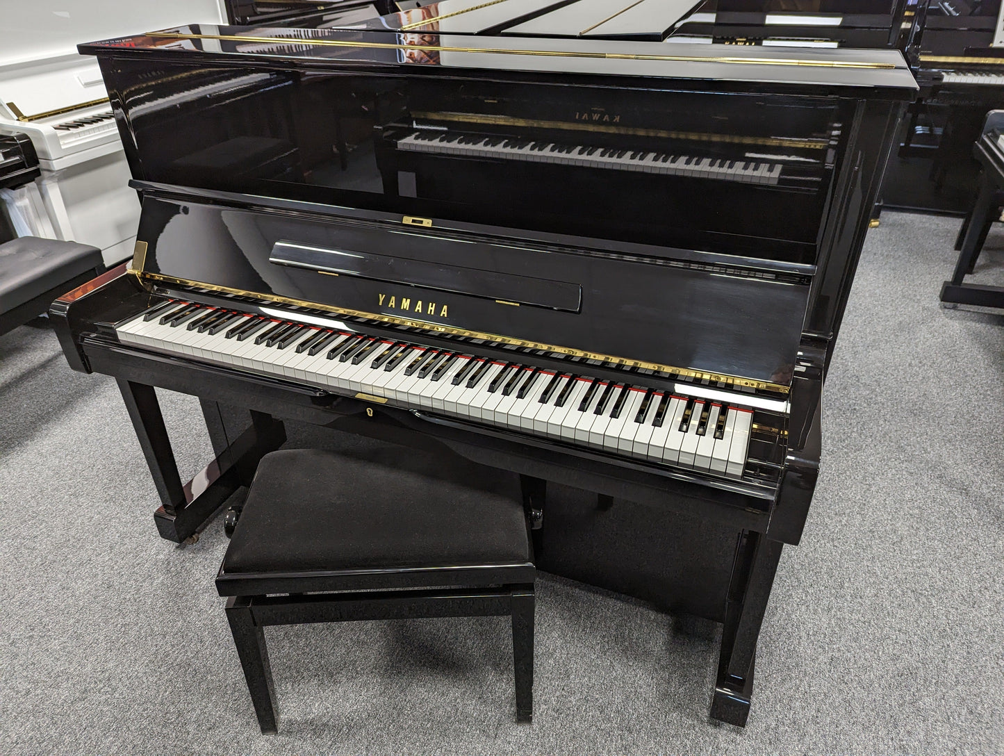 Yamaha U1 Upright Piano With Stool; Ser No H1891417 | Reconditioned As New