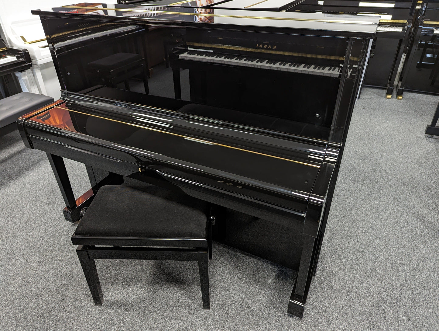 Yamaha U1 Upright Piano With Stool; Ser No H1891417 | Reconditioned As New
