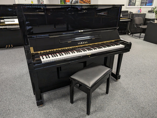 RECONDITIONED AS NEW Yamaha U3 Upright Piano; Polished Ebony: Serial No: M3283157