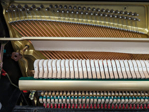 Second Hand Yamaha U1 Upright Piano; Polished Ebony: Serial No: 5826872