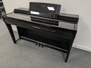 Second Hand Yamaha CVP805 Arranger Piano; Polished Ebony with Height Adjustable Piano Stool: Serial No: BCZY01002