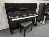 Yamaha UX (upgraded U3) Upright Piano in Polished Black Serial No: 2408434 | RECONDITIONED AS NEW