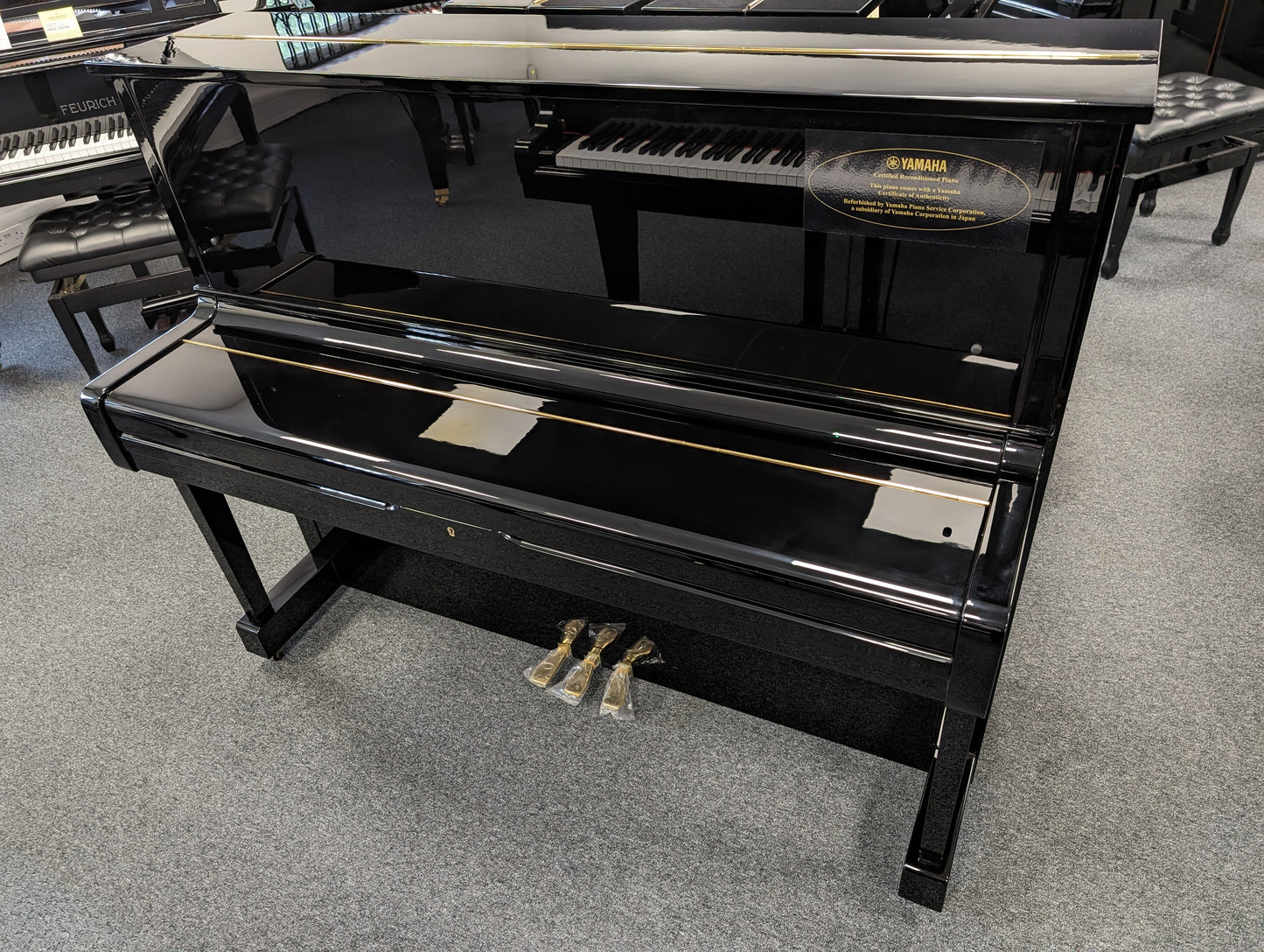Yamaha Certified Reconditioned U1 Upright Piano With Stool; Ser No H1866316