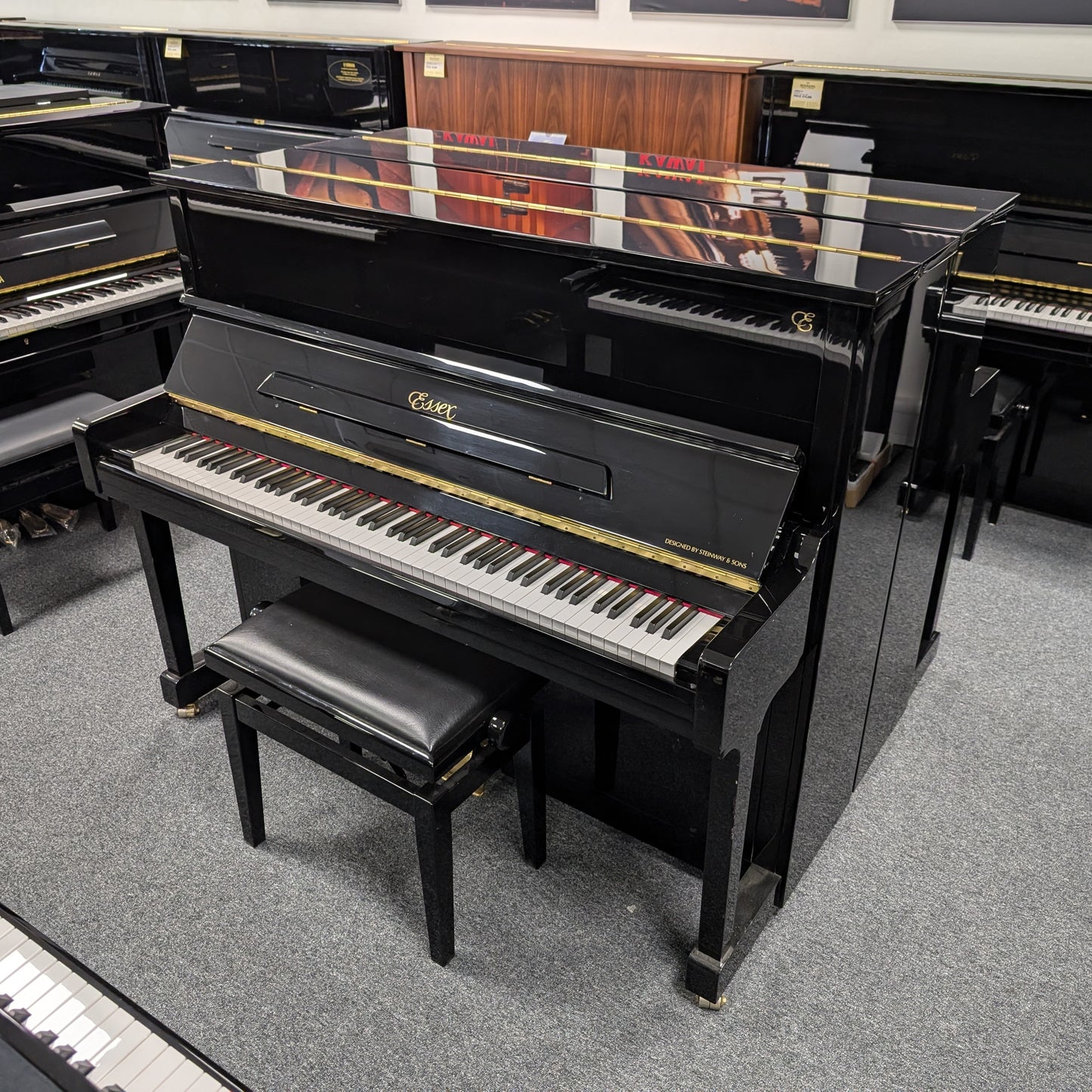 Steinway & Sons Essex EUP123 Upright Piano: Serial No: E128317C | Second Hand