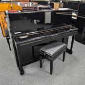 Petrof 118 P1 Upright Piano; Polished Ebony: Serial No: 586795 | Second Hand