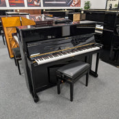 Petrof 118 P1 Upright Piano; Polished Ebony: Serial No: 586795 | Second Hand