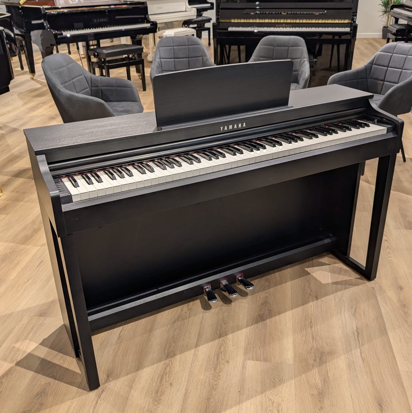 Yamaha CLP525 Black Walnut Digital Piano With Matching Stool; Serial No: BCUH01051 | Second Hand