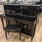 Second Hand Schimmel 122SE Upright Piano in Polished Ebony; SN: 346468