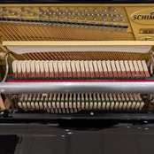 Second Hand Schimmel 122SE Upright Piano in Polished Ebony; SN: 346468