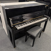 Feurich 115 Upright Piano In Polished Ebony: Serial No: F14672 | Second Hand