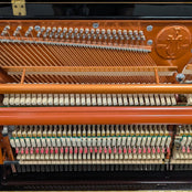 Feurich 115 Upright Piano In Polished Ebony: Serial No: F14672 | Second Hand