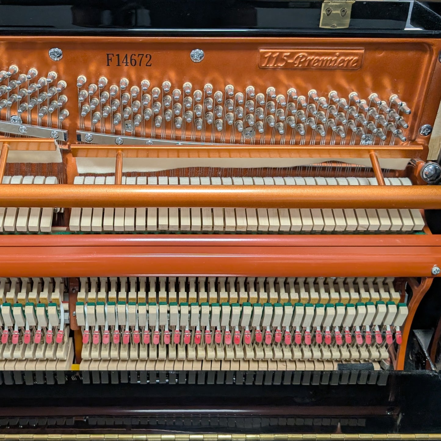 Feurich 115 Upright Piano In Polished Ebony: Serial No: F14672 | Second Hand