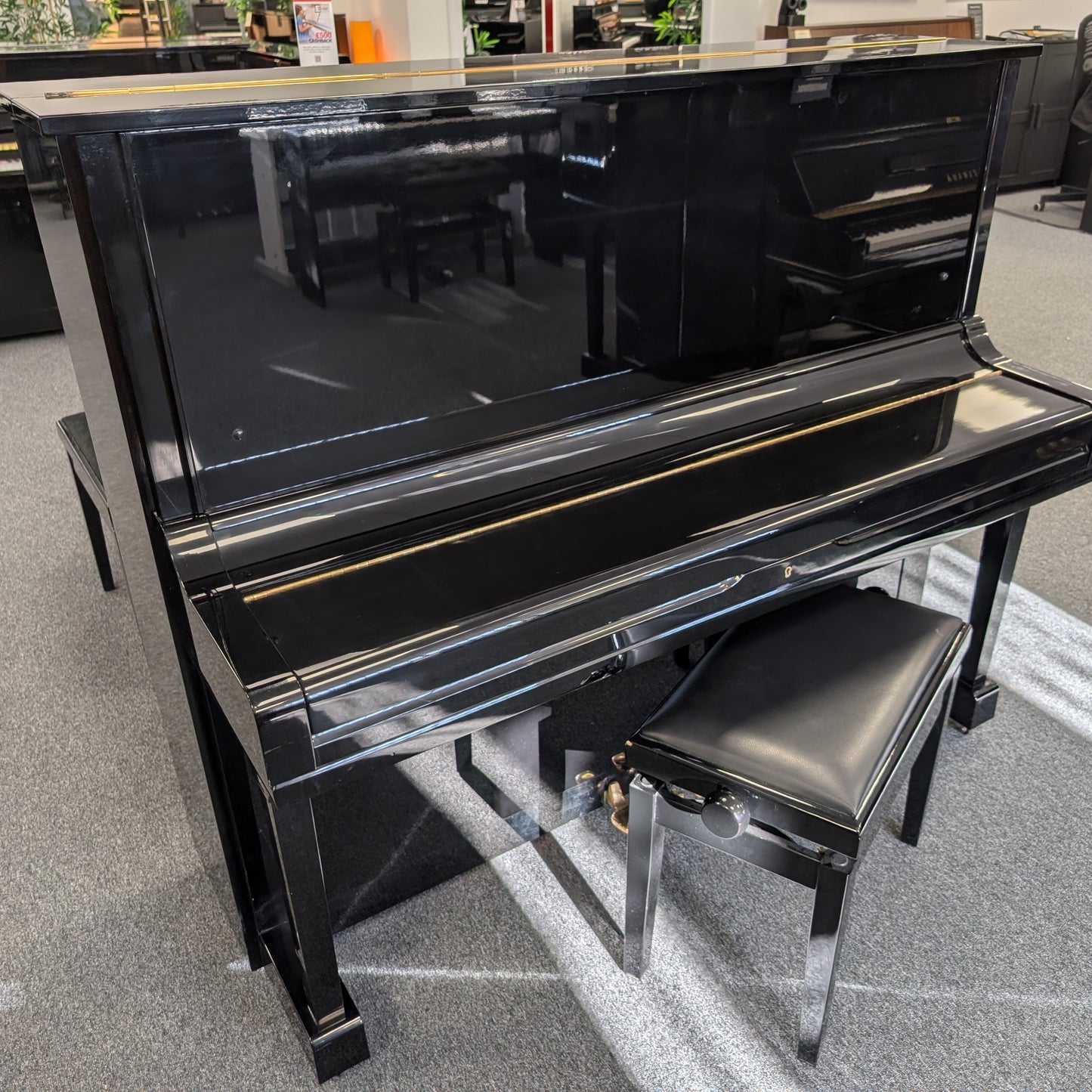 Yamaha U3 Upright Piano In Polished Ebony: Serial No: 2414591 | Second Hand