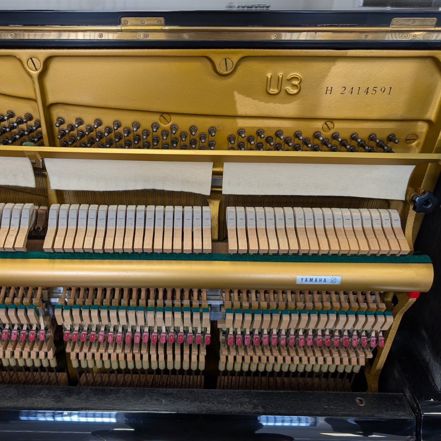 Yamaha U3 Upright Piano In Polished Ebony: Serial No: 2414591 | Second Hand