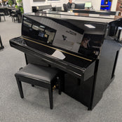 Yamaha P116 Upright Piano In Polished Ebony: Serial No: 4286439 | Second Hand