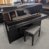 Yamaha P116 Upright Piano In Polished Ebony: Serial No: 4286439 | Second Hand