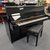 Kawai K15E Upright Piano in Polished Ebony: Serial No: F125074 | Second Hand