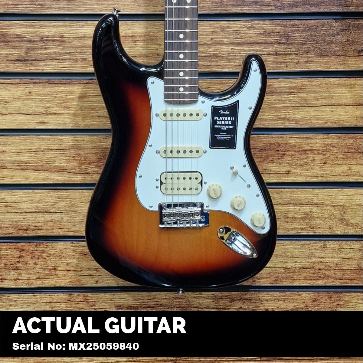 Fender Player II Stratocaster HSS; Rosewood Fingerboard; 3-Color Sunburst | With FREE Gigbag