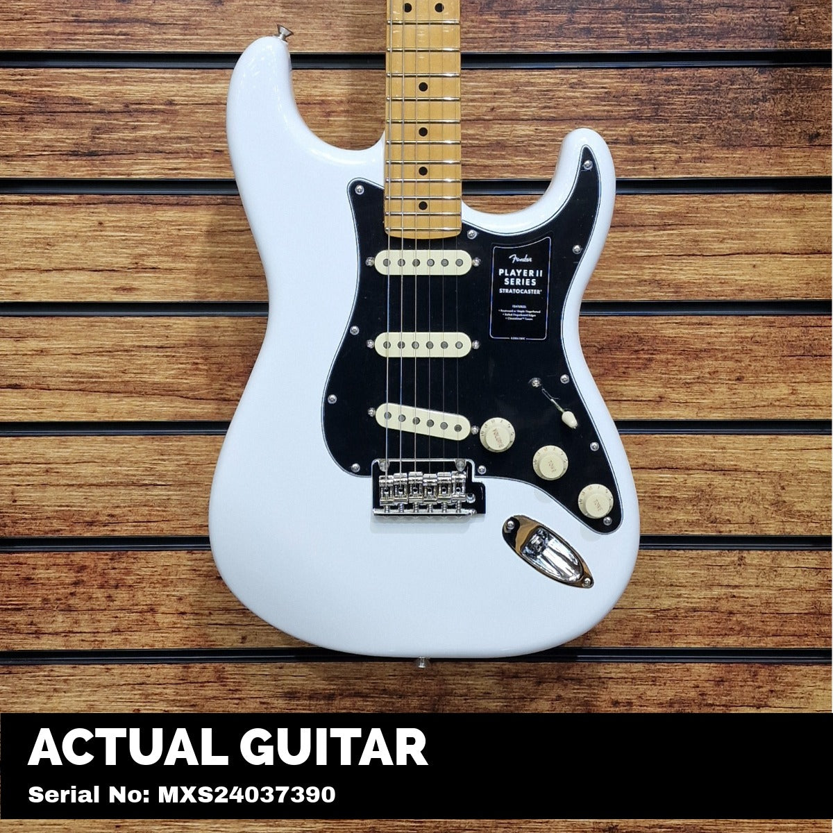 Fender Player II Stratocaster; Maple Fingerboard; Polar White