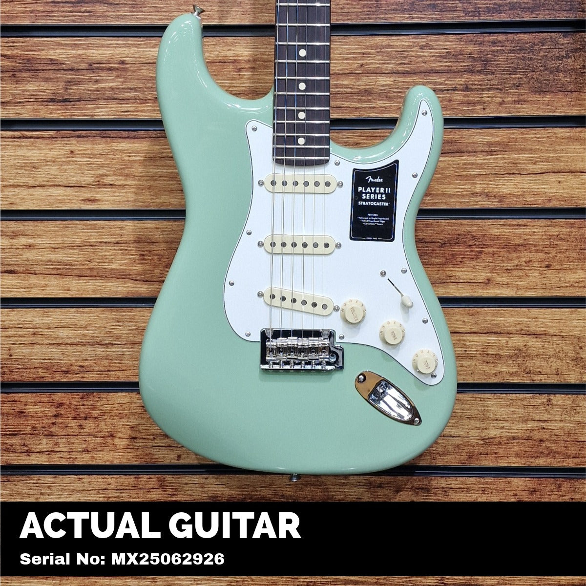 Fender Player II Stratocaster; Rosewood Fingerboard; Birch Green