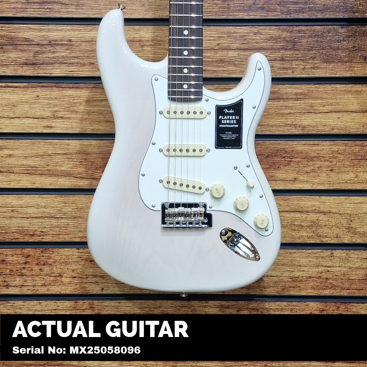 Fender Player II Stratocaster; Rosewood Fingerboard; White Blonde