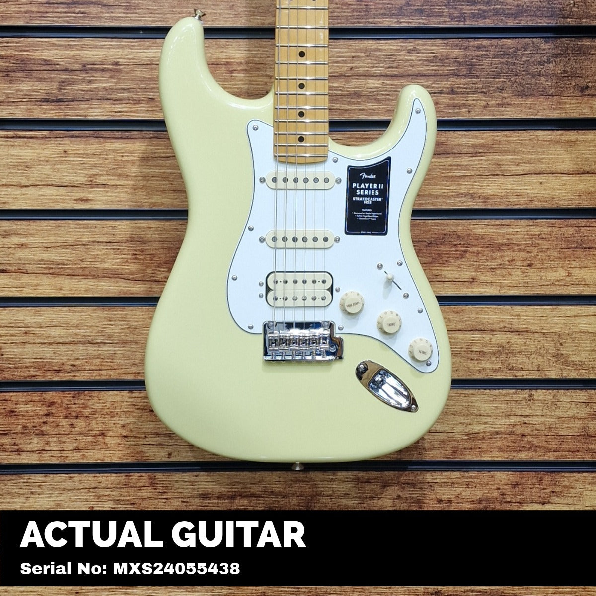 Fender Player II Stratocaster HSS; Maple Fingerboard; Hialeah
