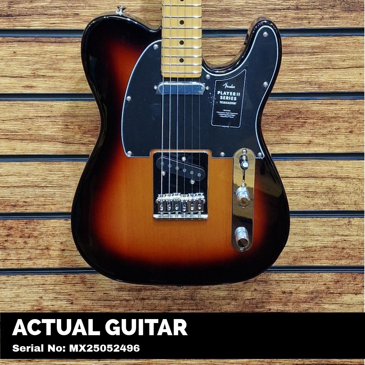 Fender Player II Telecaster; Maple Fingerboard; 3-Color Sunburst | With FREE Gigbag