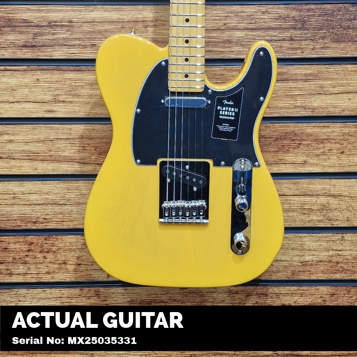 Fender Player II Telecaster; Maple Fingerboard; Butterscotch Blonde | With FREE Gigbag