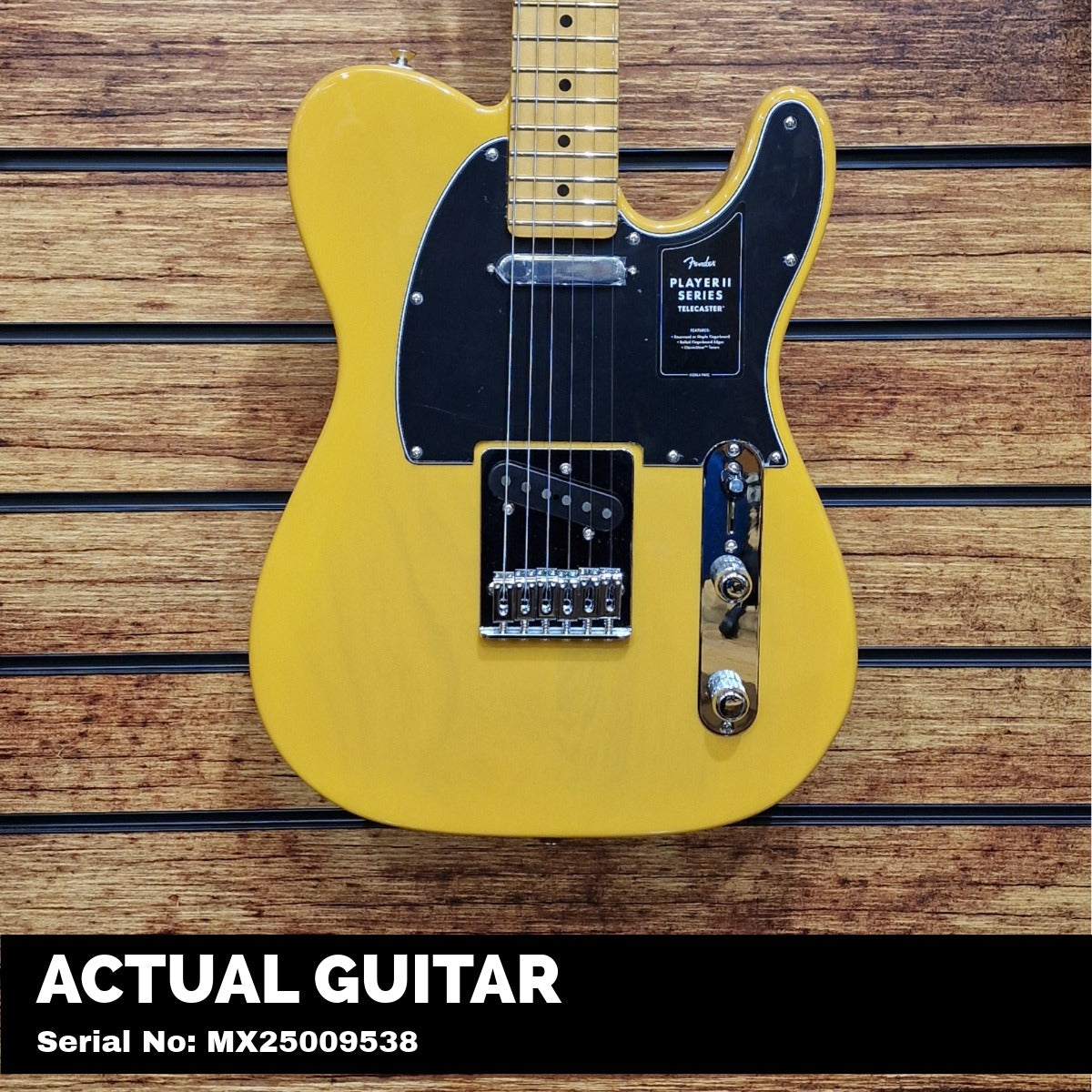 Fender Player II Telecaster; Maple Fingerboard; Butterscotch Blonde | With FREE Gigbag