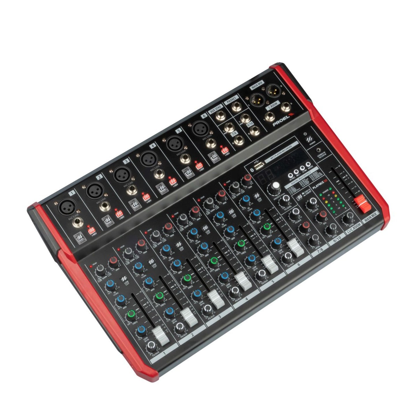 Proel Playmix10 10-In Mixer with FX and USB