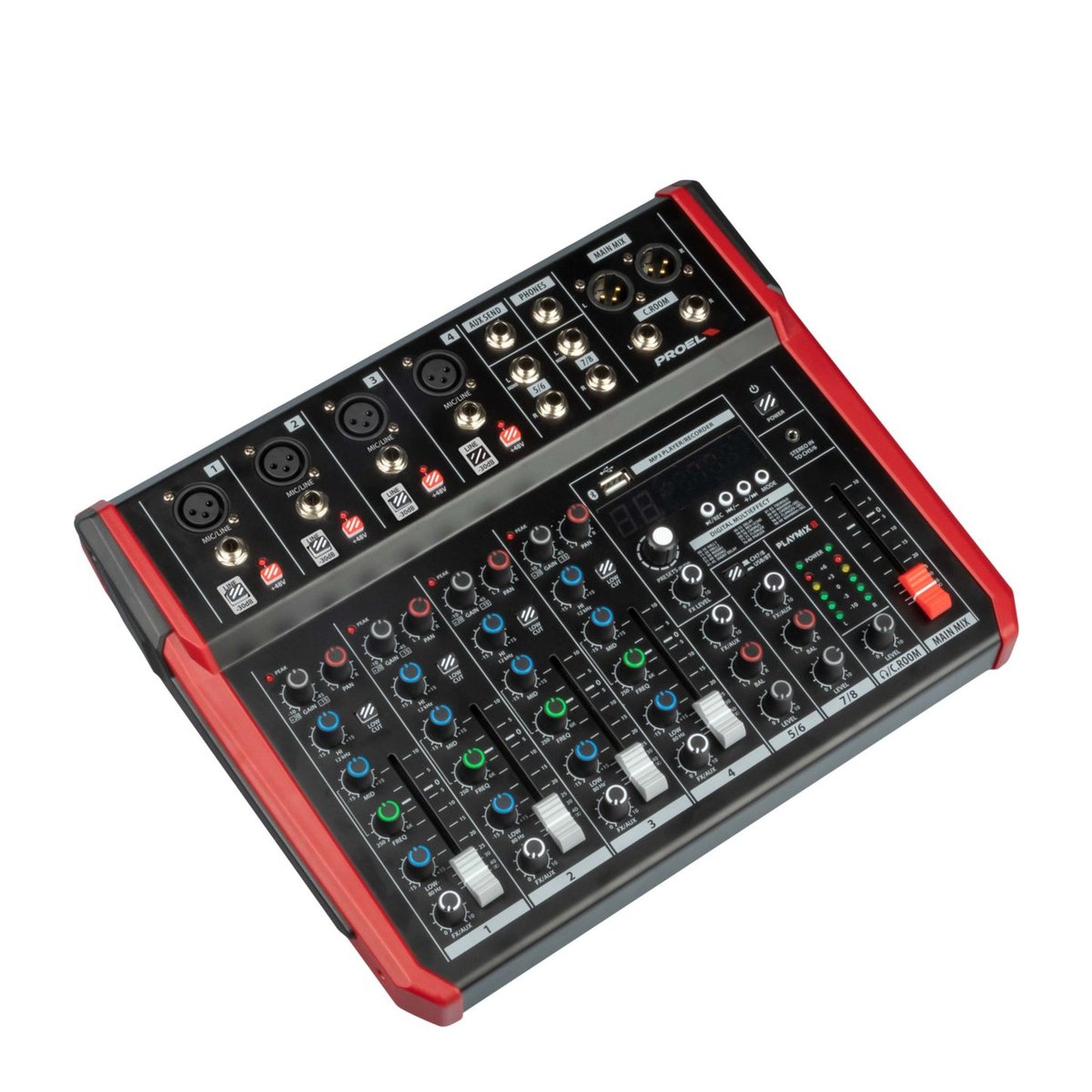 Proel Playmix8 8-In Mixer with FX and USB