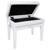 Roland RPB-500PW Piano Bench; Polished White Vinyl Seat