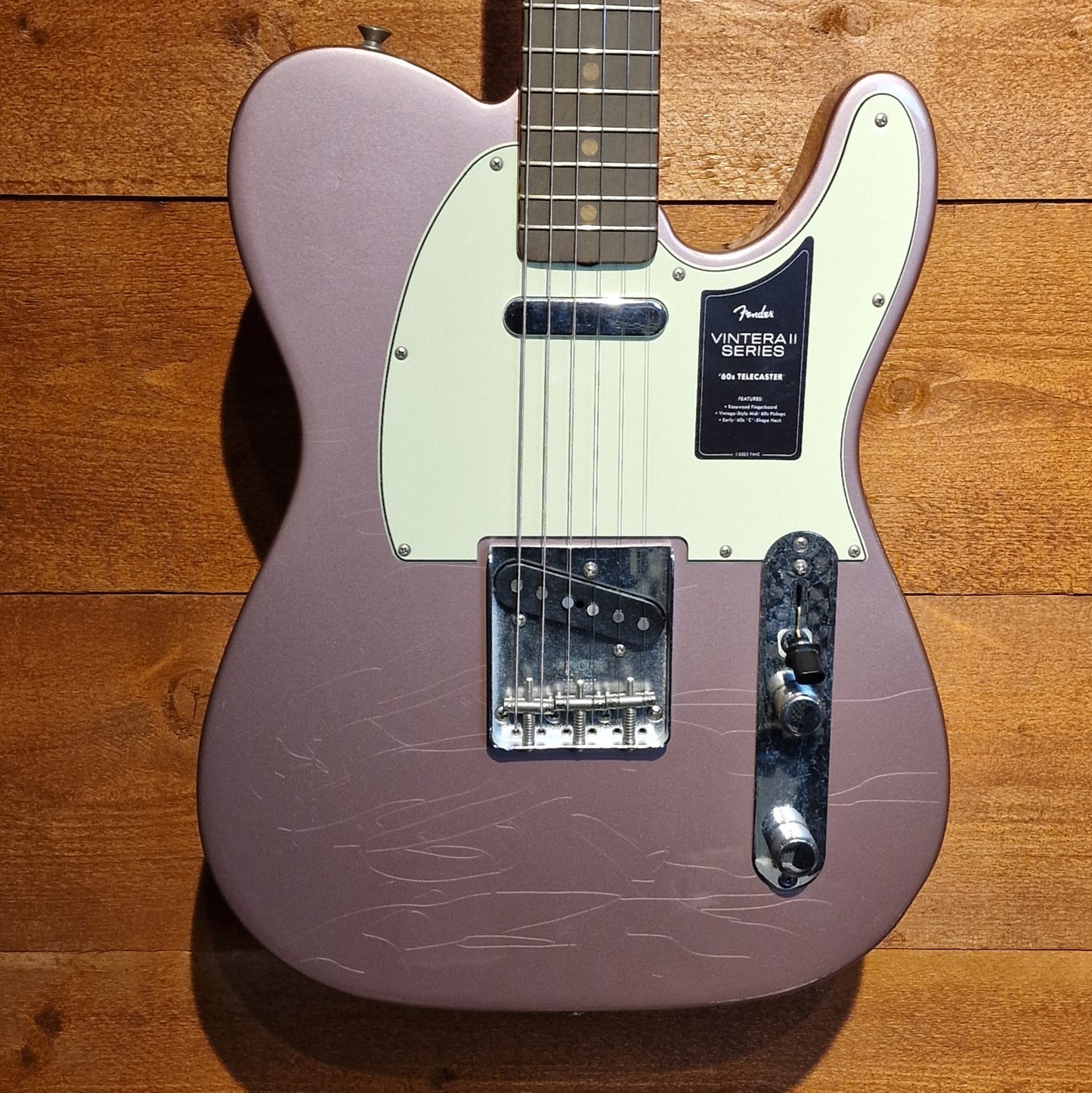 Fender Vintera II Road Worn '60s Telecaster; Rosewood Fingerboard, Burgundy Mist Metallic