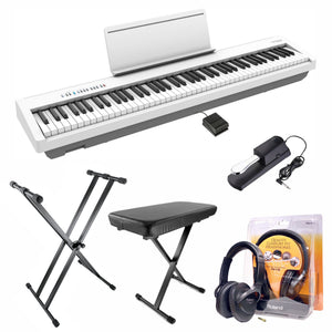 Roland FP30X White Digital Piano Upgraded Package