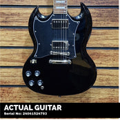 【極美品】Epiphone SG Standard Left Handed Epiphone SG Standard (Left-handed); Ebony | Bonners Music