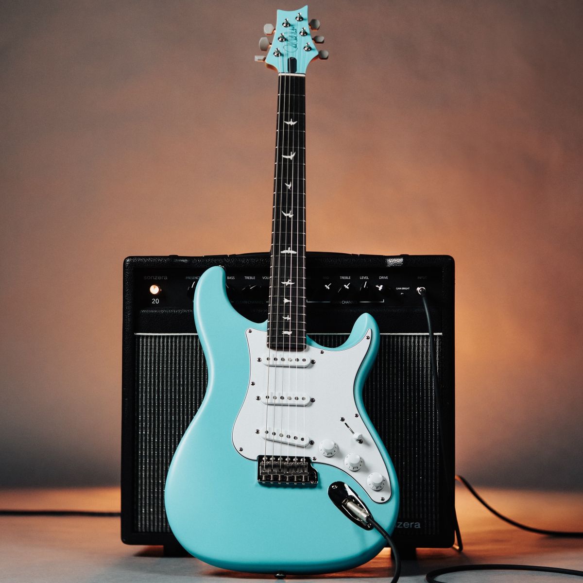 PRS Limited Edition Silver Sky Electric Guitar; Wild Blue