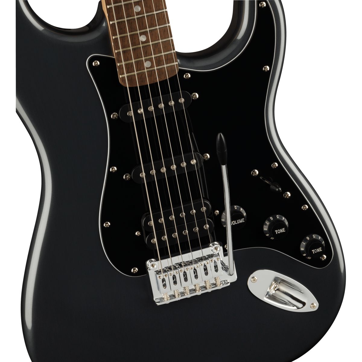 Squier Affinity Stratocaster HSS Guitar Pack Charcoal Frost Metallic