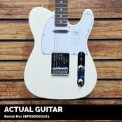 Fender Standard Telecaster; Laurel Fingerboard, White Pickguard, Olympic White | With FREE Carry Bag
