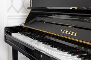 Yamaha U1 TA3 Transacoustic Upright Piano; Polished Ebony