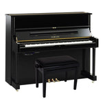 Yamaha U1 TA3 Transacoustic Upright Piano; Polished Ebony