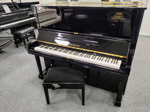 Yamaha Certified Reconditioned U3 Upright Piano; Polished Ebony: Serial No: H2055921