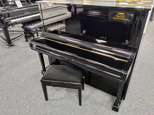 Yamaha Certified Reconditioned U3 Upright Piano; Polished Ebony: Serial No: H1957491